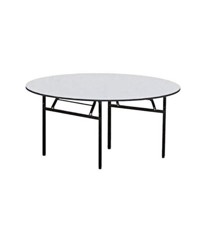 PVC Buffet Table - Premium 4 feet dia, 6 seating capacity and Ply laminated top