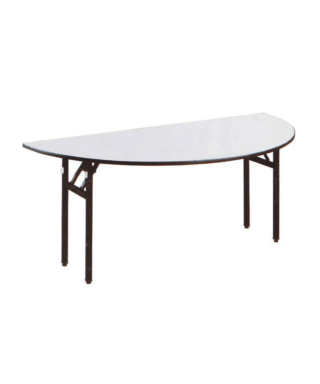 PVC Half Round Table -  4 feet half dia, PVC top