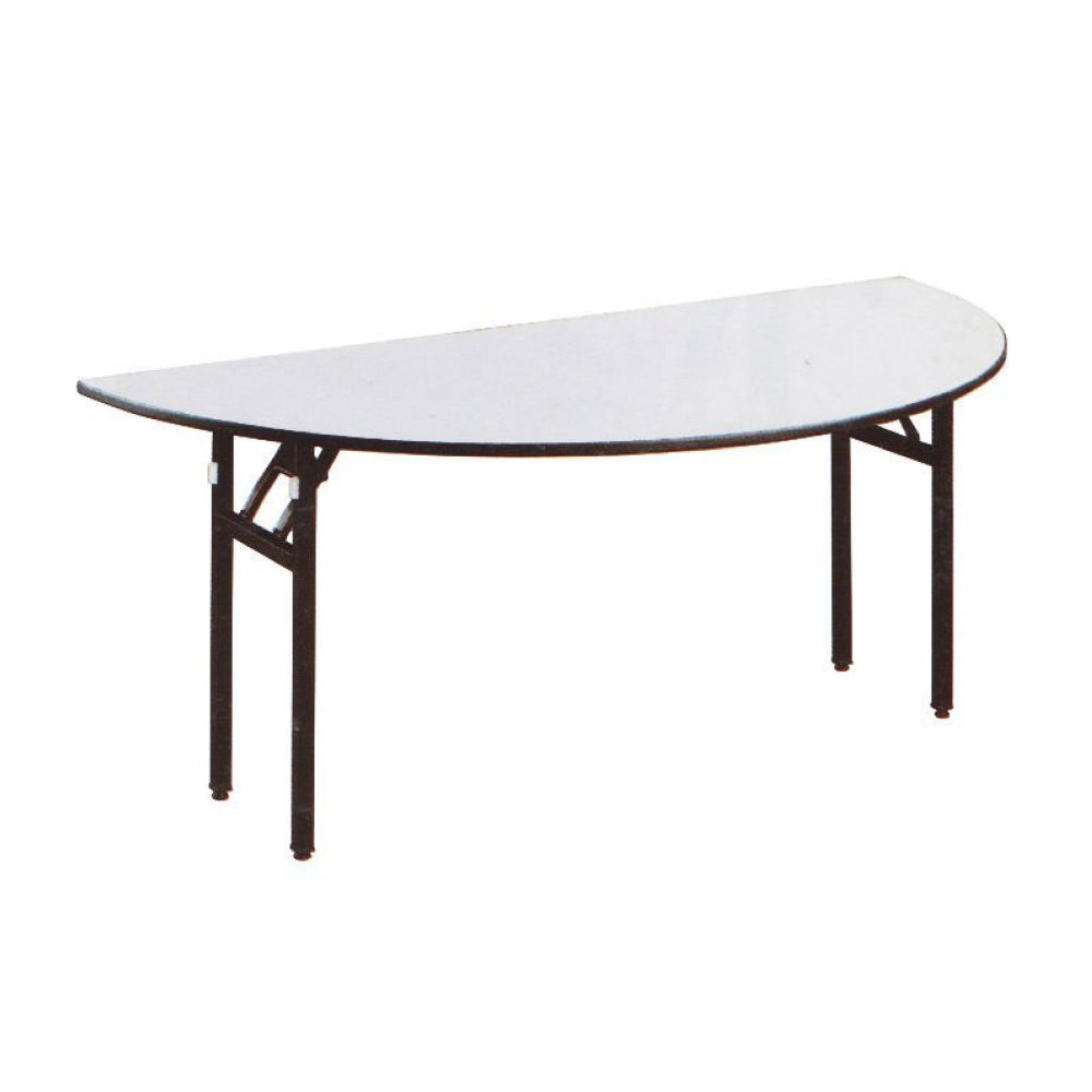 PVC Half Round Table -  4 feet half dia, PVC top