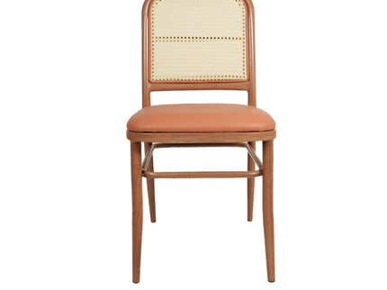 Peru Dark Metal Cane Restaurant Chair