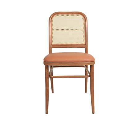 Peru Dark Metal Cane Restaurant Chair