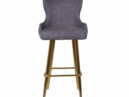 Polar Bar Chair With Gold Finish Metal Legs