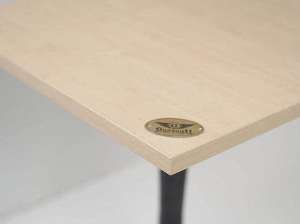 2 Seater Pole Table With Beige Top