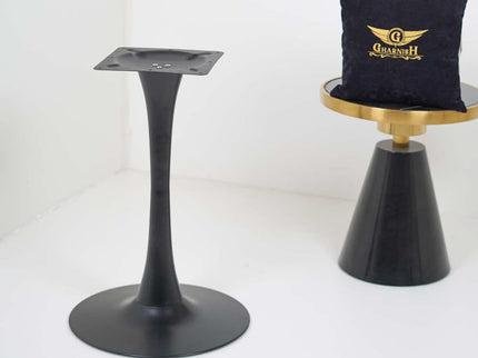 2 Seater Pole Table With Beige Top