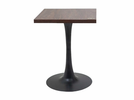 2 Seater Pole Table Base Walnut Top