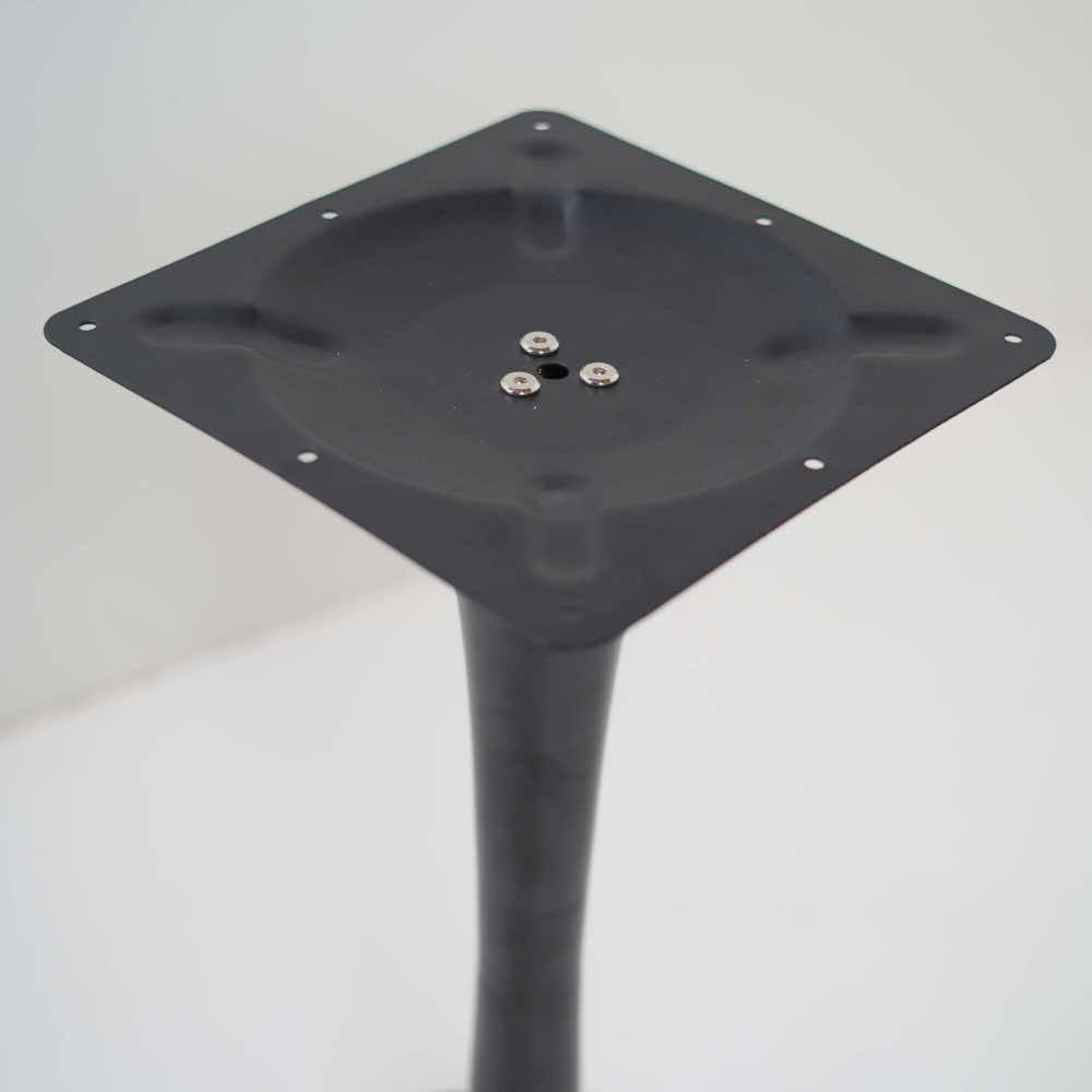 2 Seater Restaurant Pole Table Base in Black