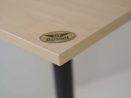 Precast Plus Bar Table Cast Iron Base Beige Top