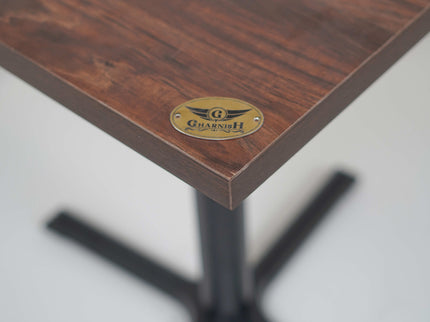 Precast Plus Table Base Walnut Top