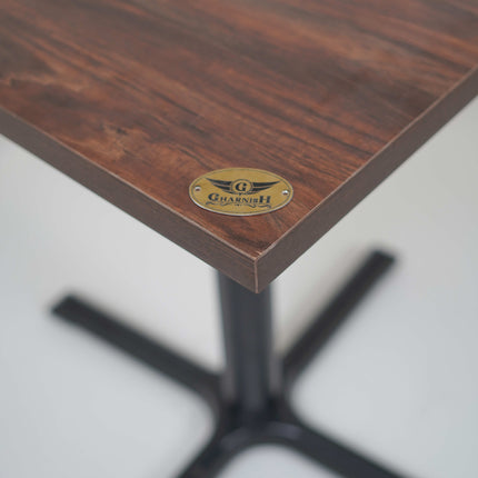 Precast Plus Table Base Walnut Top