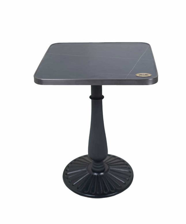 Precast Table Base Tile Top With Grey Edge Banding