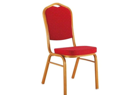Red Velvet Mandir - 7KG Premium MS Powder Coated Banquet Chair Wholesale