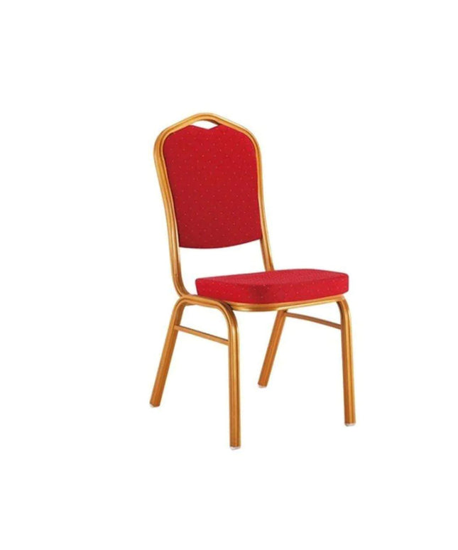 Red Velvet Mandir - 7KG Premium MS Powder Coated Banquet Chair Wholesale