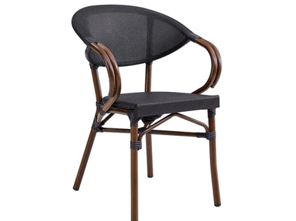 Saga Wooden Finish Aluminium Outdoor Chair