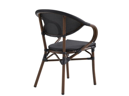 Saga Wooden Finish Aluminium Outdoor Chair