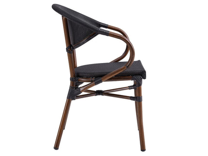 Saga Wooden Finish Aluminium Outdoor Chair