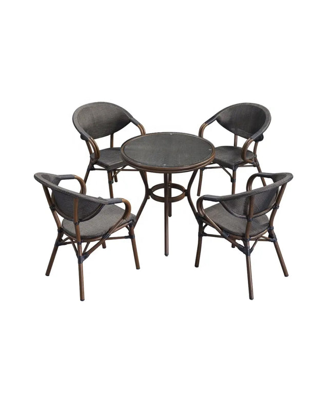 Saga 4 seater outdoor restaurant furniture set