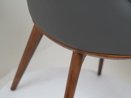 Sans Dining Chairs With Wooden Legs for Home and Jewellery Store