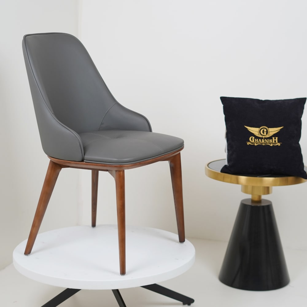 Sans Dining Chairs With Wooden Legs for Home and Jewellery Store