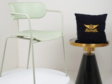 Siren Mint green Metal Cafe Chair