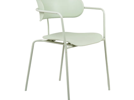 Siren Mint green Metal Cafe Chair