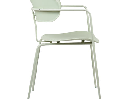 Siren Mint green Metal Cafe Chair