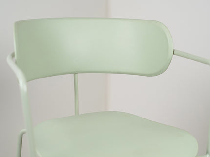 Siren Mint green Metal Cafe Chair