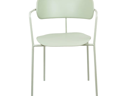 Siren Mint green Metal Cafe Chair