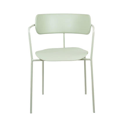 Siren Mint green Metal Cafe Chair