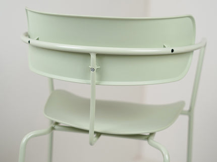 Siren Mint green Metal Cafe Chair