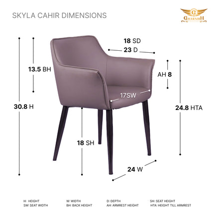 Skyla Grey Restaurant Chair