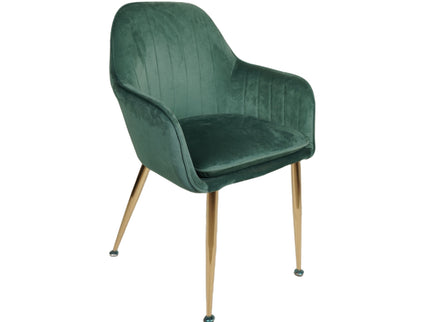 Stripe Green Restaurant Chair