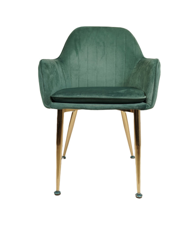 Stripe Green Restaurant Chair