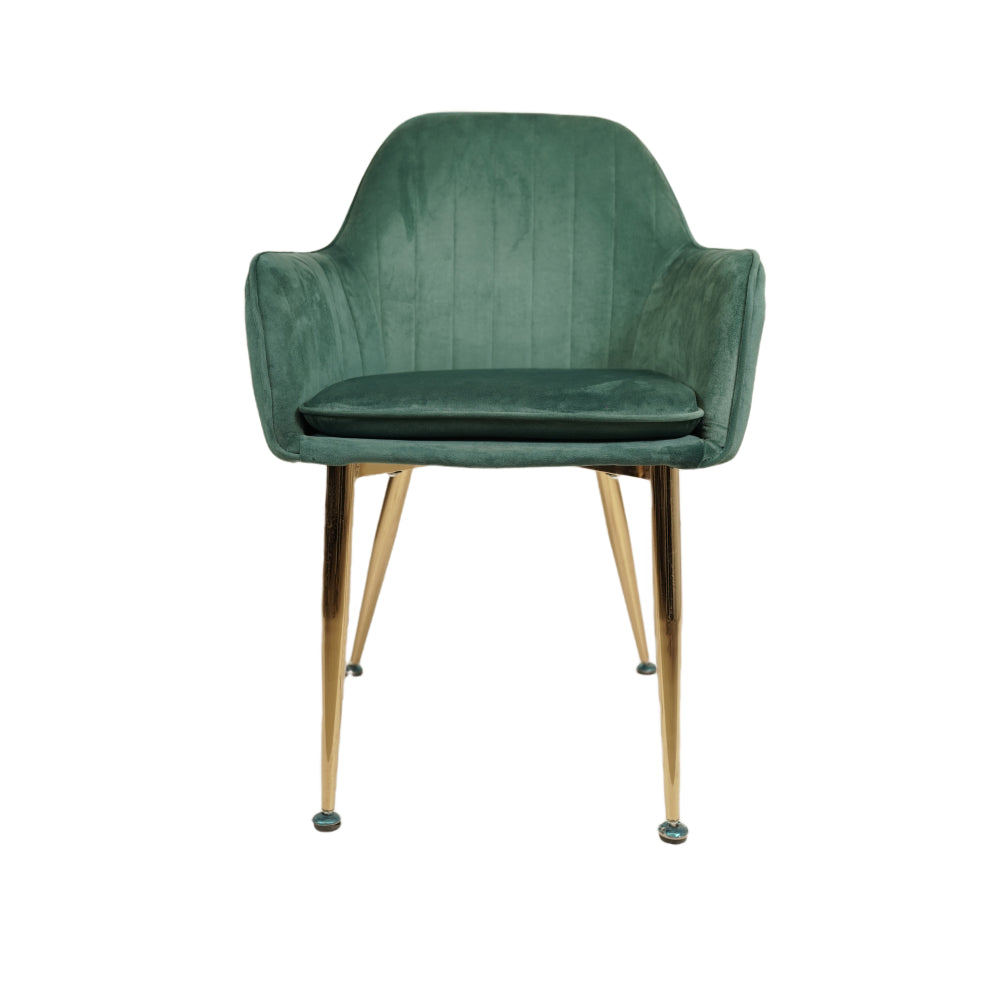 Stripe Green Restaurant Chair