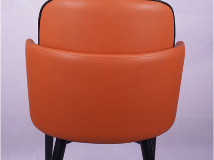 Suit Double Back Tan Color Leather Dining Chair Imported