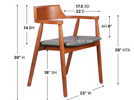 Tinder Premium Wooden Dining Chair
