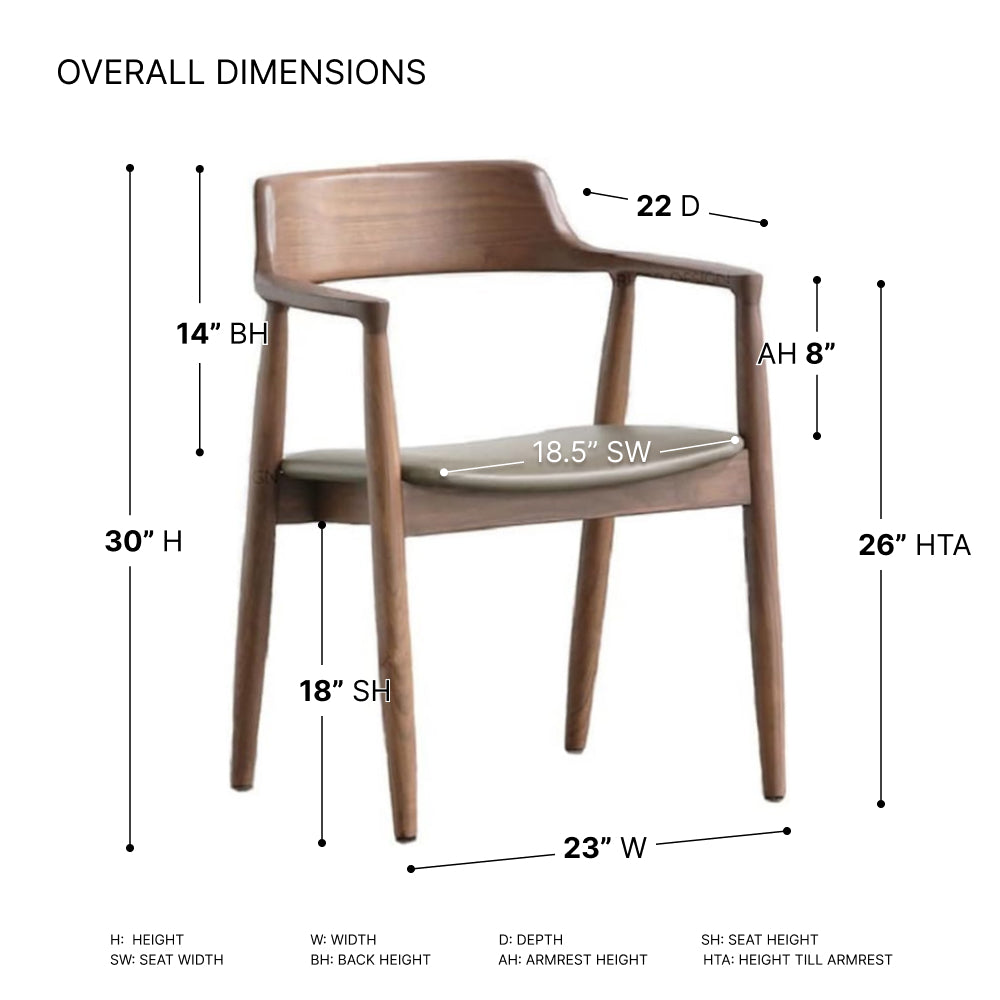 Tinder Premium Wooden Dining Chair