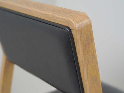 Vetaran Metal Restaurant Chair with Wooden Finish