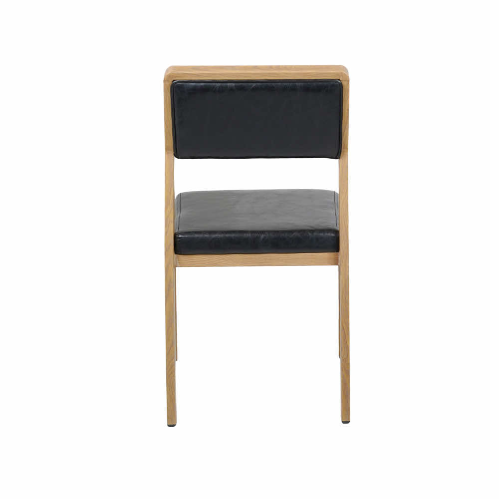 Vetaran Metal Restaurant Chair with Wooden Finish