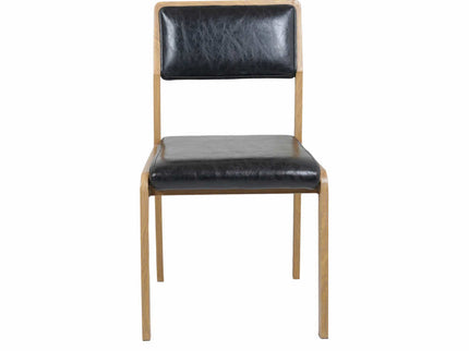 Vetaran Metal Restaurant Chair with Wooden Finish