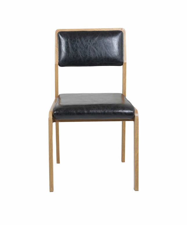 Vetaran Metal Restaurant Chair with Wooden Finish