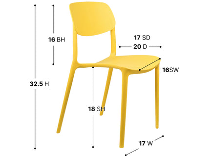 Vibe Yellow Cafe Chair