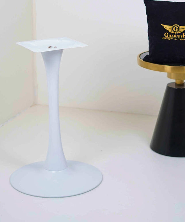 White Pole 2 Seater Restaurant Table Base