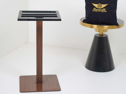 ICON With Wooden Texture Flat 2 Seater Restaurant Table Base