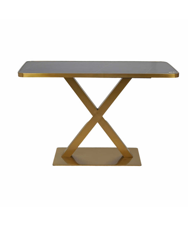 Xbase Tile Top With Gold Metal Edge Banding