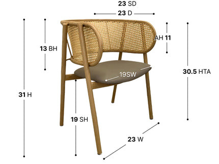 Zak restaurant dining chair