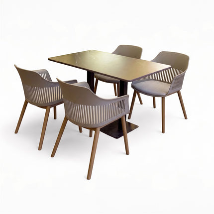 Alpha Restaurant PVC Chair in Mintgreen Color