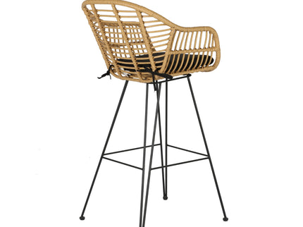 Canva Outdoor Pvc Cane Bar Stool