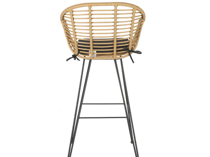 Canva Outdoor Pvc Cane Bar Stool