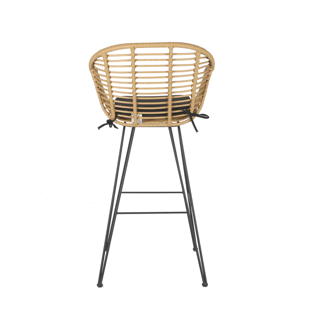 Canva Outdoor Pvc Cane Bar Stool