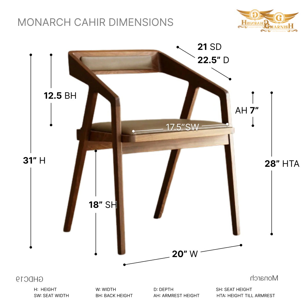 Monarch Imported Solidwood Restaurant Chair